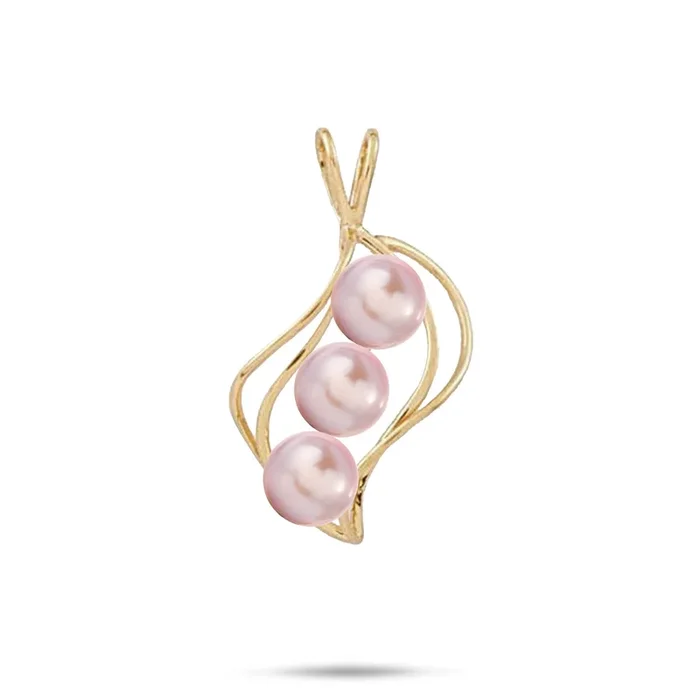 Pick A Pearl Waterfall Pendant in Gold – 22mm