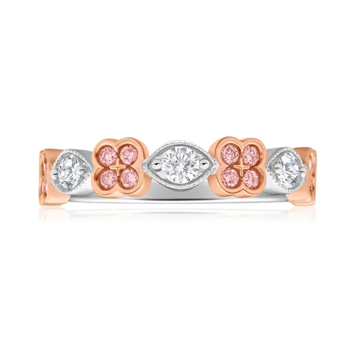 Pink Diamond 18ct White Gold Fancy Diamond Ring