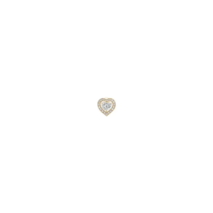 Pink gold and diamonds earring heart messika 11562R – Lepage