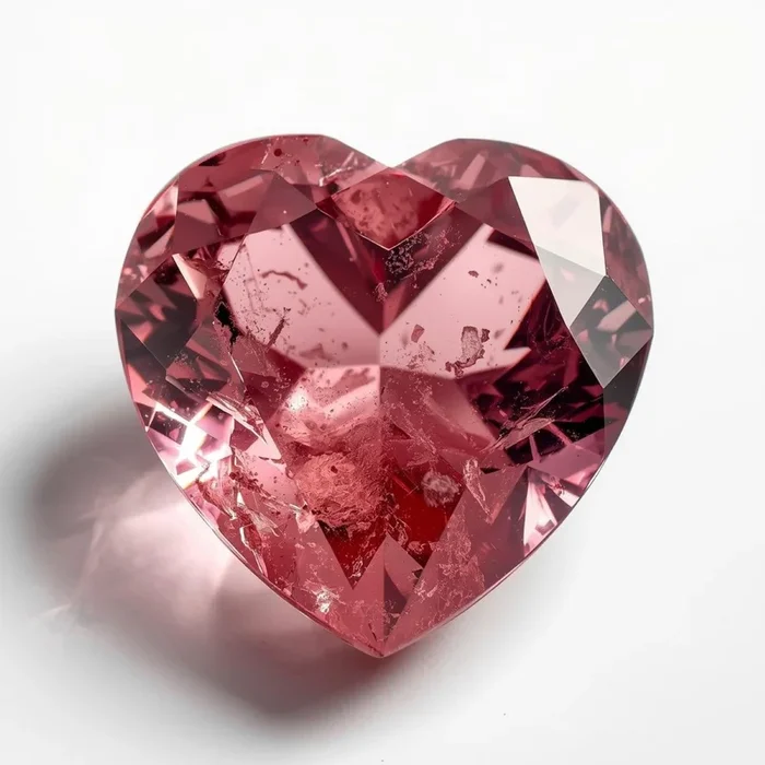 Pink Tourmaline 1PC Large 10×10 MM Heart Faceted Pink Shine Semi Precious Loose Gemstones