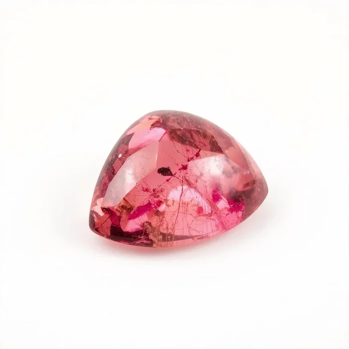 Pink Tourmaline 1PC Large 11×11 MM Triangle Cabochon Pink Fine semi Precious Gems