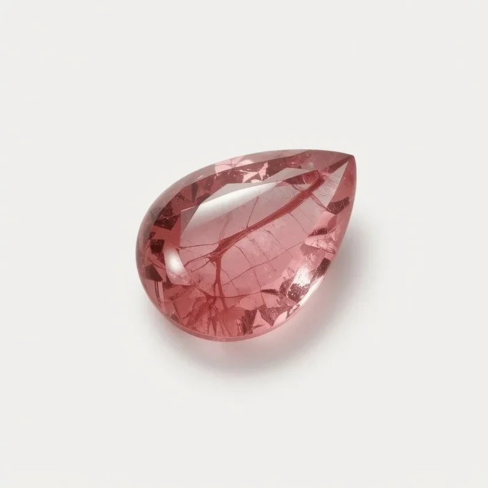 Pink Tourmaline 1PC Large 8×12 MM Pear Cabochon Pink Fine semi Precious Gems