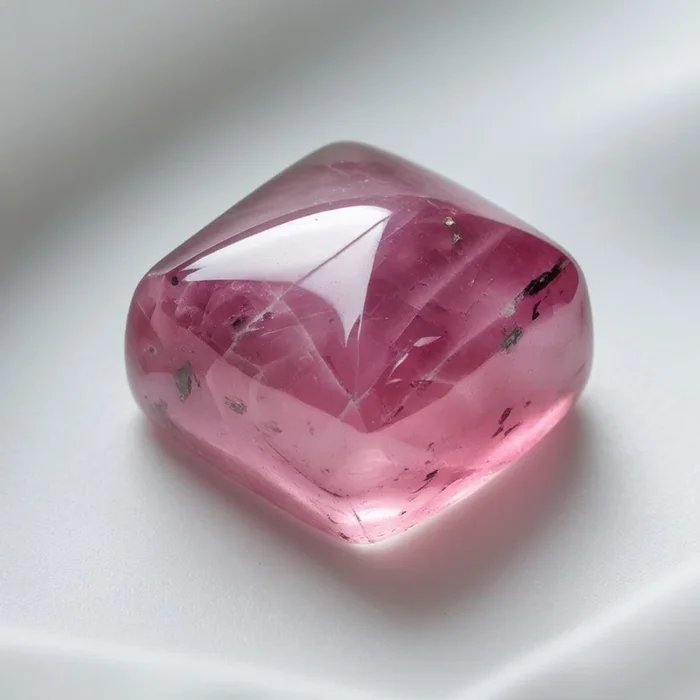 Pink Tourmaline 1PC Medium 9×9 MM Cushion Cabochon Pink Lustrous semi Precious Loose Gemstone