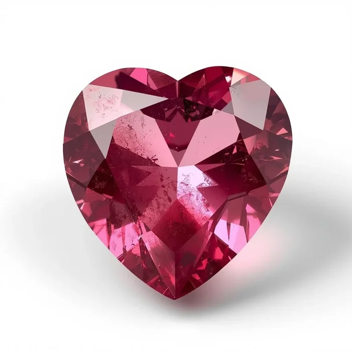 Pink Tourmaline 1PC Small 7×7 MM Heart Faceted Pink Splendid Semi Precious Gems