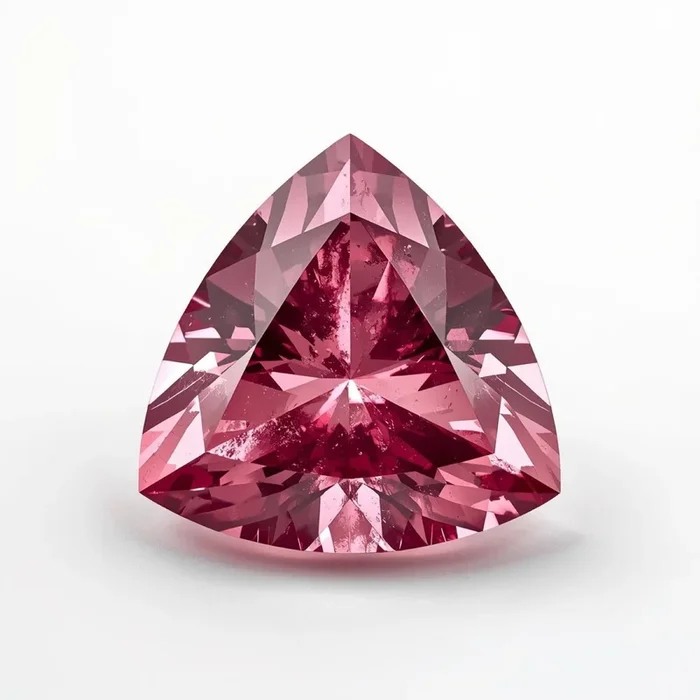Pink Tourmaline 1PC Small 8×8 MM Triangle Faceted Pink Luster Semi Precious Loose Gems