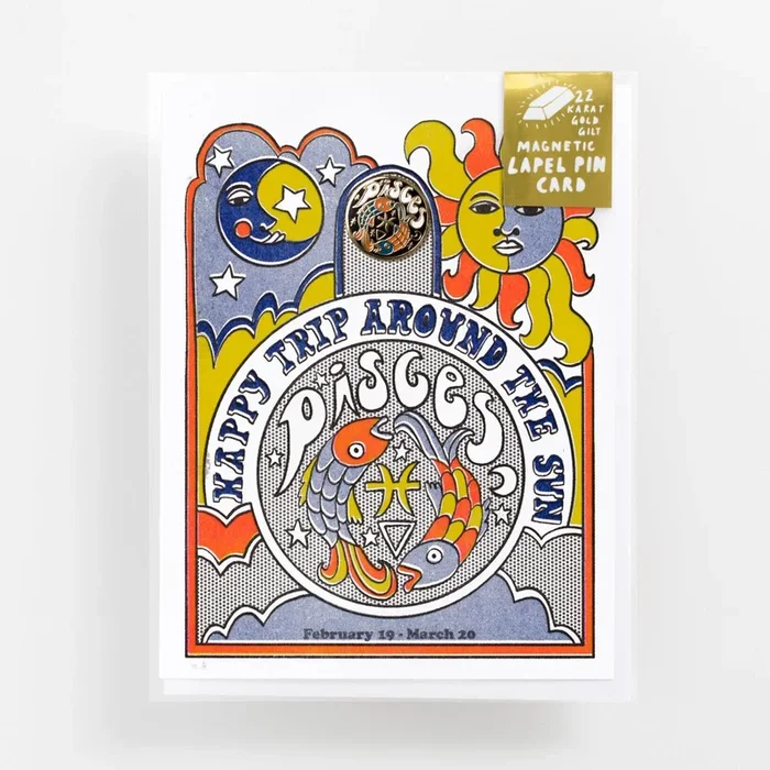 Pisces – Lapel Pin Card