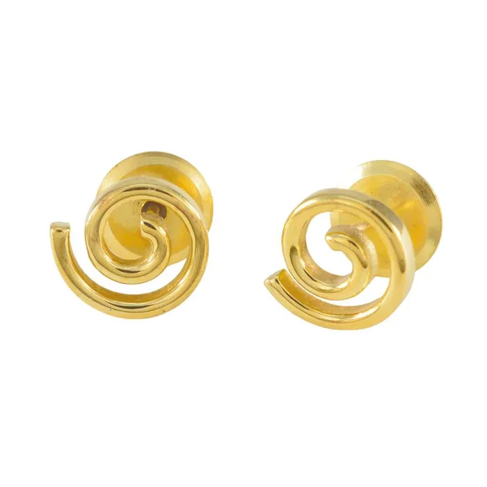Plain Australian Julia plain Stud Gray Silver Earring
