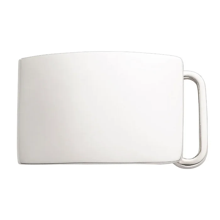 Plain Sterling Silver Belt Buckle 1″