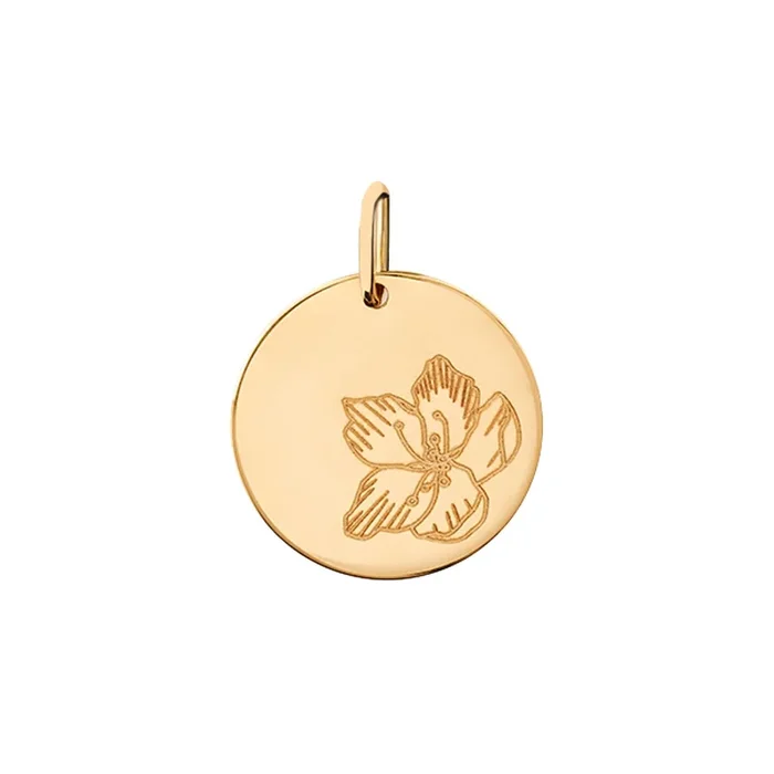 Plumtree Colette medal in yellow gold | LEPAGE