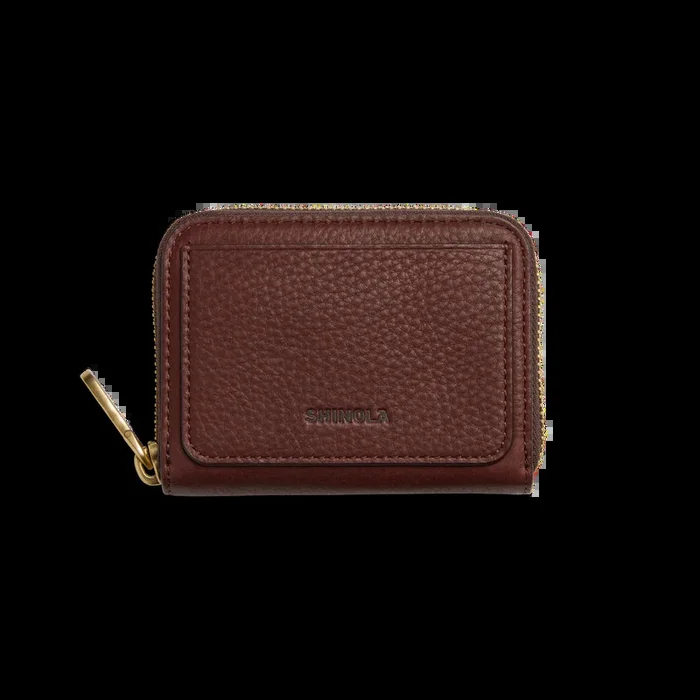Pocket Small Zip Around Wallet – Merlot