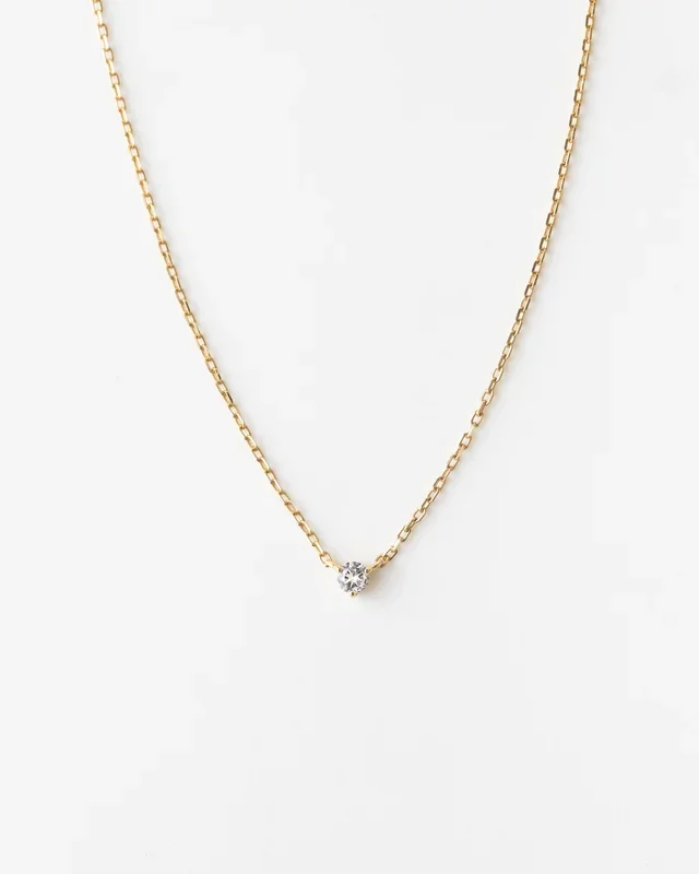 Polaris White Sapphire Necklace