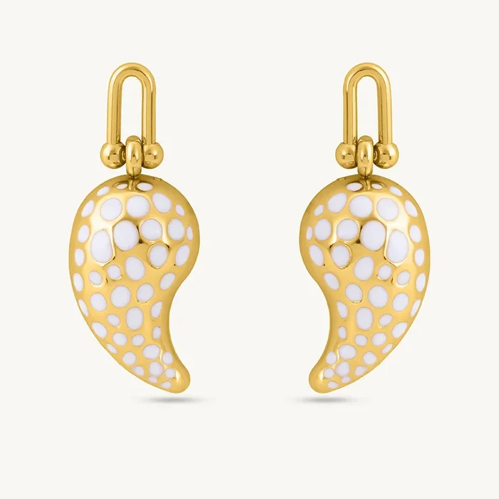 Polka Paisley Earrings