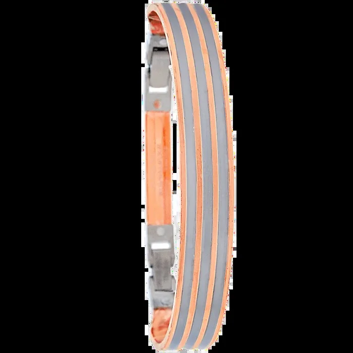 Precious Two tone Yume Cuff Bracelet in 18K Rose Gold