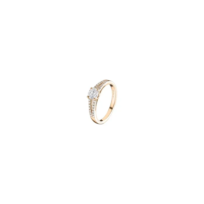 Première Dame engagement ring rose gold diamonds | LEPAGE