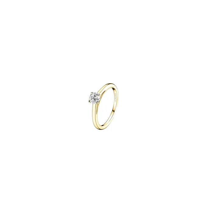 Promesse engagement ring yellow gold diamond | LEPAGE