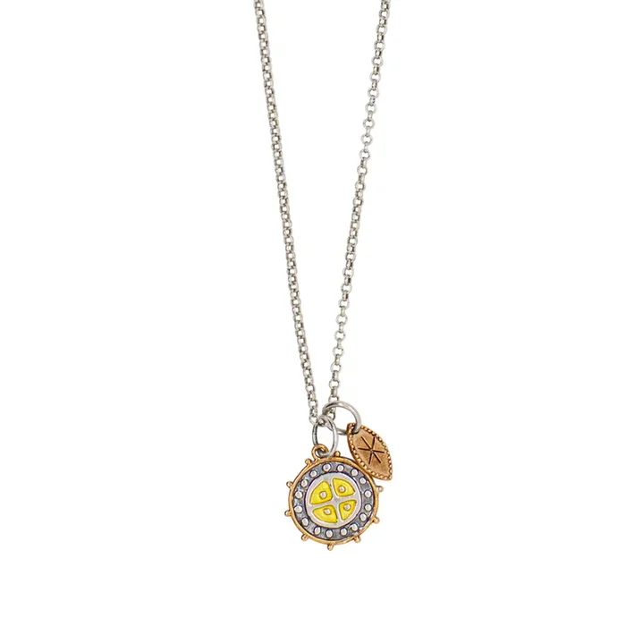 Protection Charm Necklace – Sun Wheel
