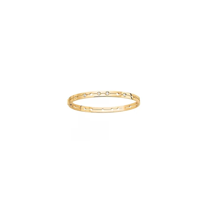 Pulse dinh van bracelet yellow gold and diamonds – Lepage