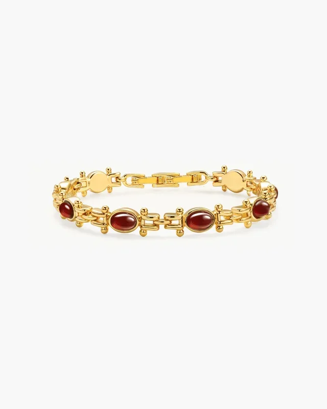 Pulsera de carnelian de tesoros de Tess