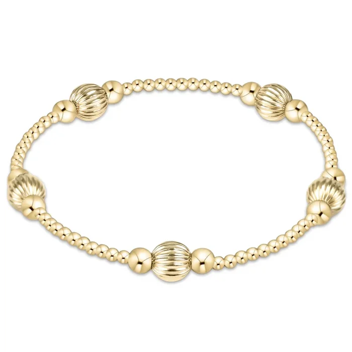 purpose dignity 6mm bead bracelet – gold