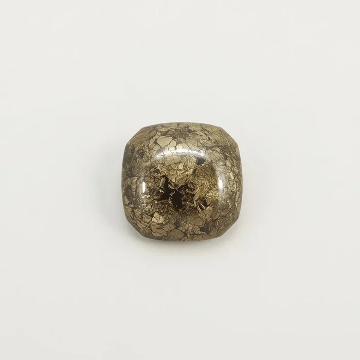 Pyrite 10PC Tiny 3×3 MM Cushion Cabochon Gray Splendid semi Precious Loose Gemstone