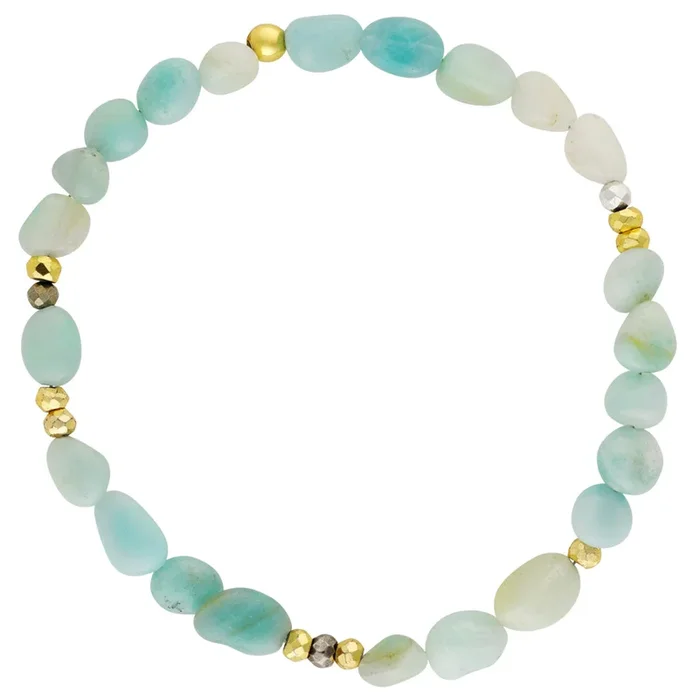 Pyrite’s Booty Bracelets – Tumbled Amazonite