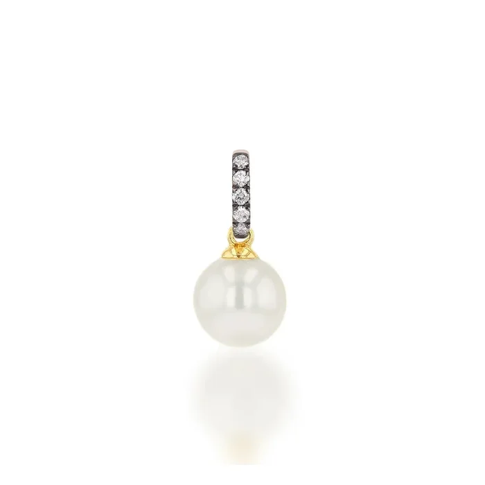 Rachel Reid 14k Pearl Gemstone Charm