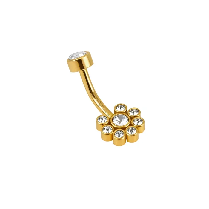 Radiant Daisy Belly Stud – SINGLE