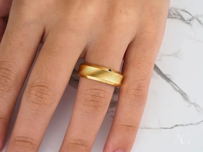 Radiant Horizon Wedding Band