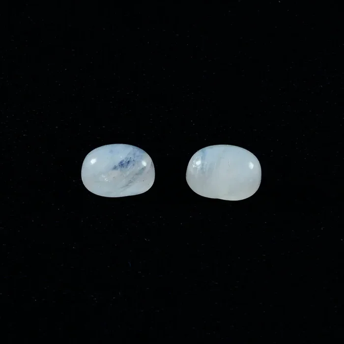 Rainbow Moonstone 1PC Small 7×9 MM Oval Cabochon White Splendid semi Precious Gems