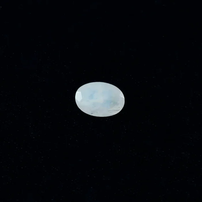 Rainbow Moonstone 1PC Tiny 5×7 MM Oval Faceted White Brilliant Semi Precious Loose Gemstones