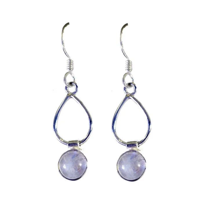 Rainbow Moonstone Australian Carla multiple Dangle White Sterling Silver Earring