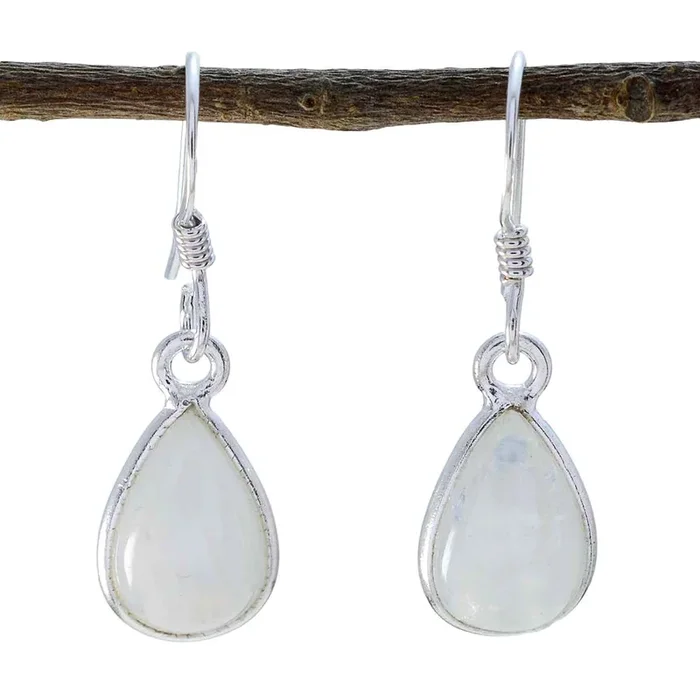 Rainbow Moonstone Turkish Harper multiple Dangle White 92.5 Silver Earring