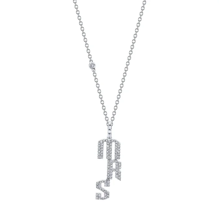 READY TO SHIP DIAMOND “MRS” NECKLACE