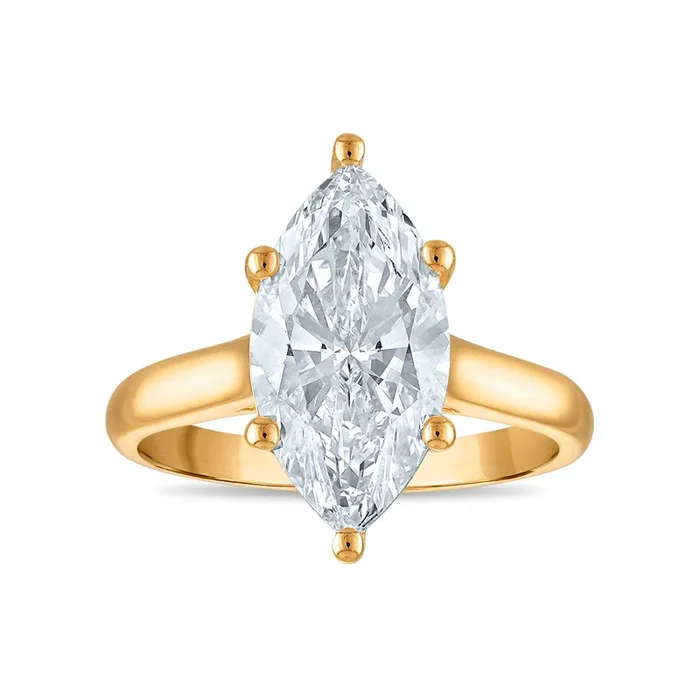 Red Hot Deal 3-1/2 CTW Marquise Lab Grown Diamond Solitaire Ring in 14KT Gold