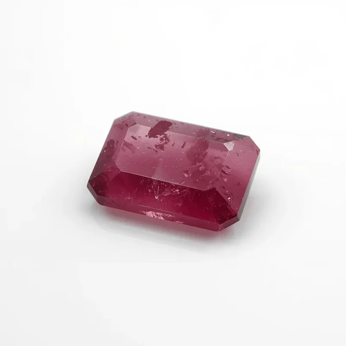 Red Jade 10PC Tiny 2×4 MM Baguette Faceted Red Fiery Semi Precious Gems