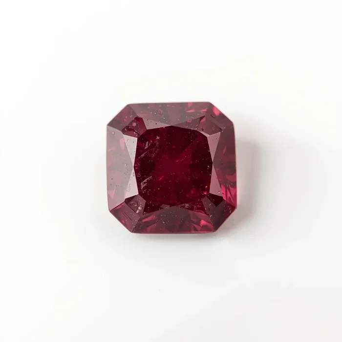 Red Jade 1PC Chunky 14×14 MM Square Faceted Red Genuine Semi Precious Loose Gemstones
