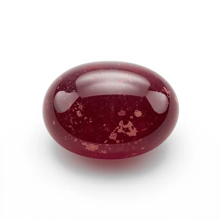 Red Jade 1PC Large 8×12 MM Oval Cabochon Red Luster semi Precious Loose Gemstones