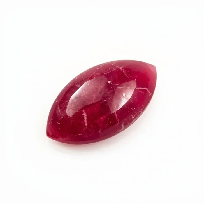 Red Jade 1PC Large 8×16 MM Marquise Cabochon Red Sparkling semi Precious Gems
