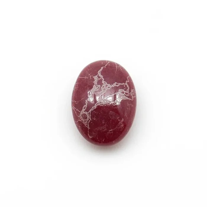 Red Jade 1PC Medium 7×10 MM Oval Cabochon Red Sparkling semi Precious Gems