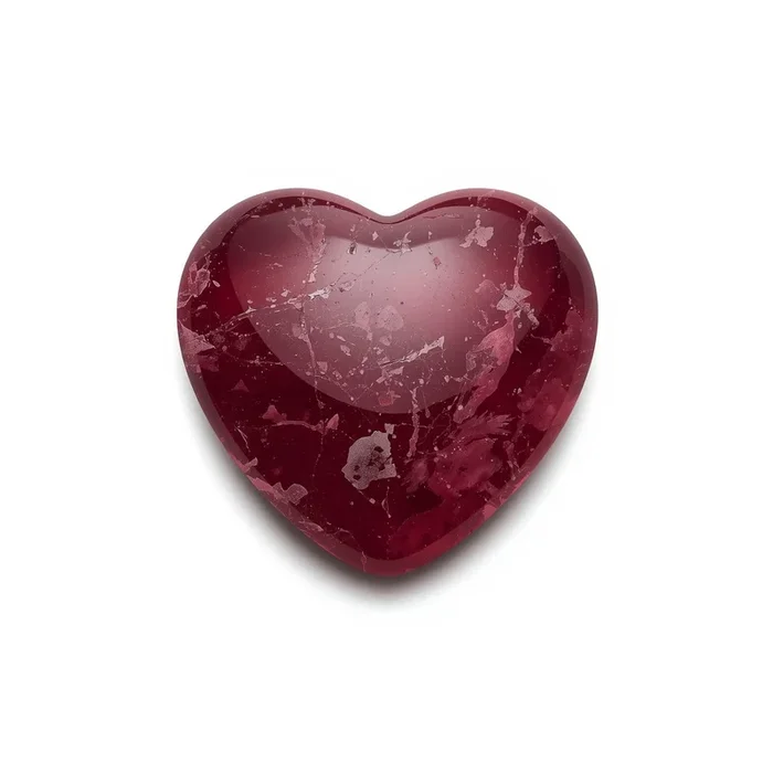 Red Jade 1PC Medium 9×9 MM Heart Cabochon Red High-Quality semi Precious Loose Gemstones