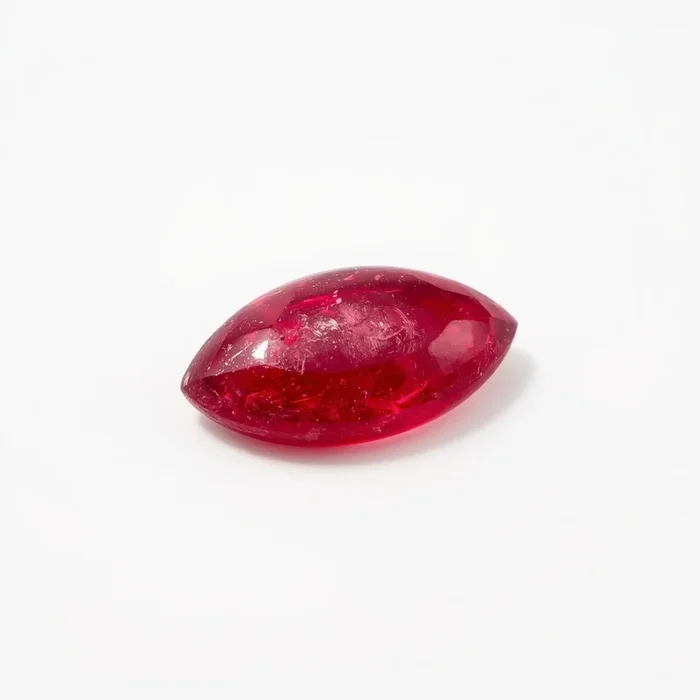 Red Jade 1PC Small 6×12 MM Marquise Cabochon Red Fiery semi Precious Semi Precious Gemstone