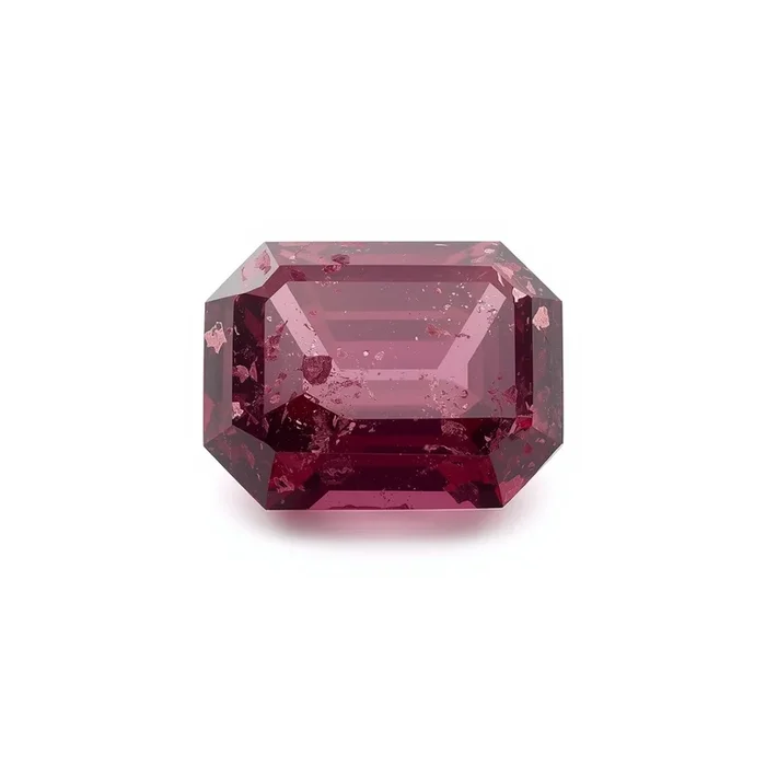 Red Jade 1PC Small 6×8 MM Emerald Faceted Red Brilliant Semi Precious Loose Gemstones