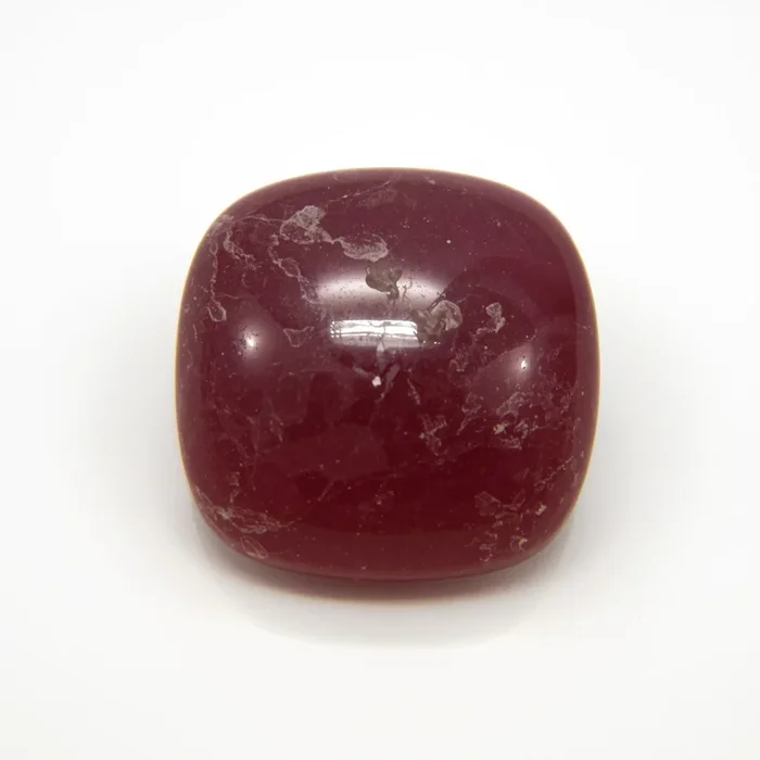 Red Jade 1PC Tiny 6×6 MM Cushion Cabochon Red Genuine semi Precious Precious Gemstone