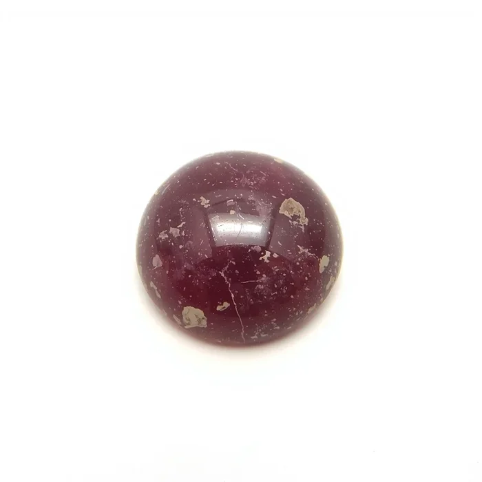 Red Jade 1PC Tiny 6×6 MM Round Cabochon Red Luster semi Precious Precious Gemstone