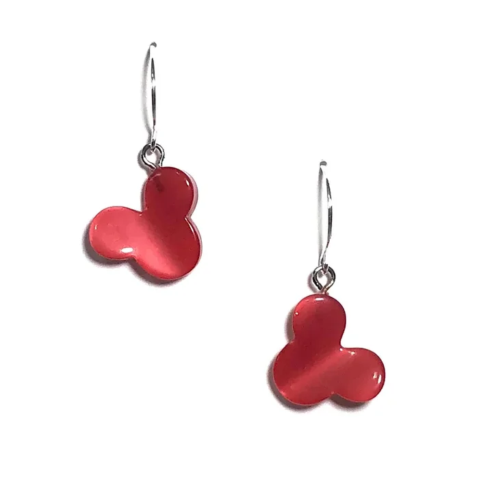 Red Mouse Moonglow Drop Earrings