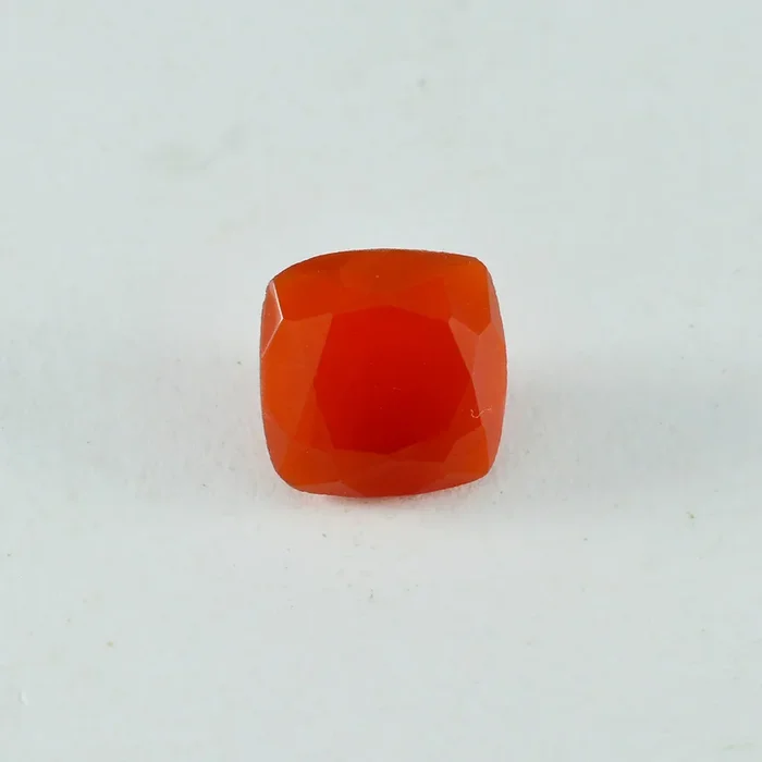Red Onyx 1PC Chunky 13×13 MM Cushion Faceted Red Natural Semi Precious Gems