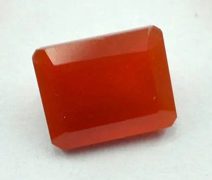 Red Onyx 1PC Chunky 15×20 MM Emerald Faceted Red Pure Semi Precious Loose Gems