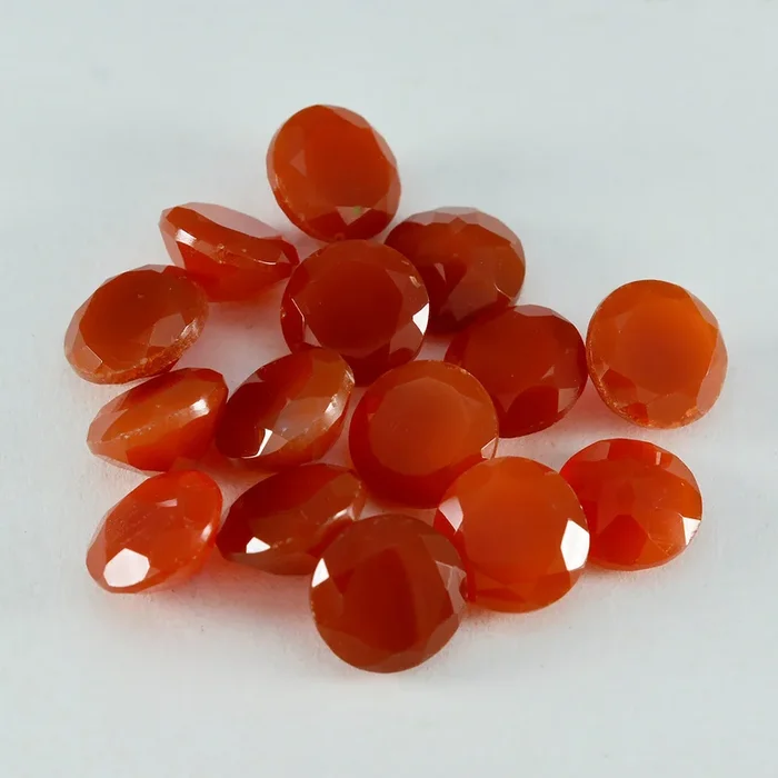 Red Onyx 1PC Chunky 16×16 MM Round Faceted Red Pure Semi Precious Loose Gemstones