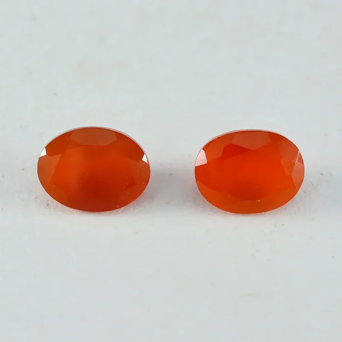 Red Onyx 1PC Large 10×12 MM Oval Faceted Red Genuine Semi Precious Loose Gems