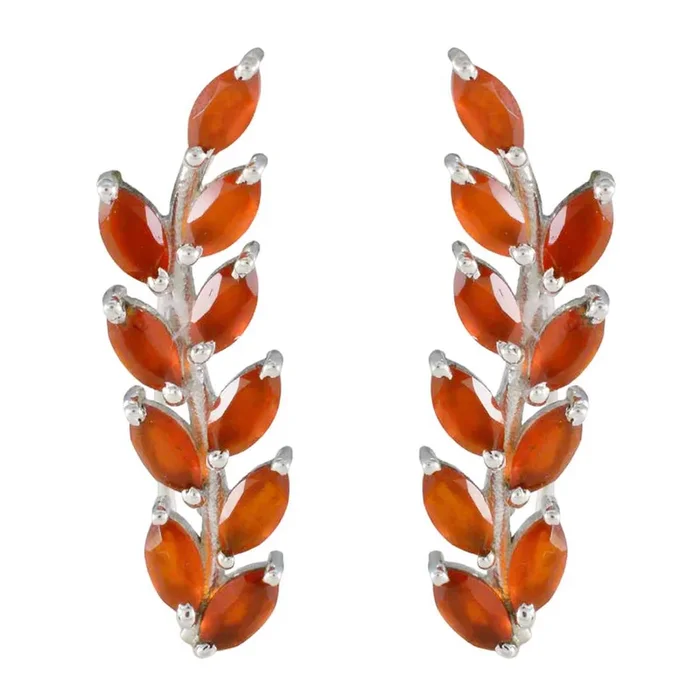 Red Onyx American Genesis multiple Stud Red 92.5 Silver Earring